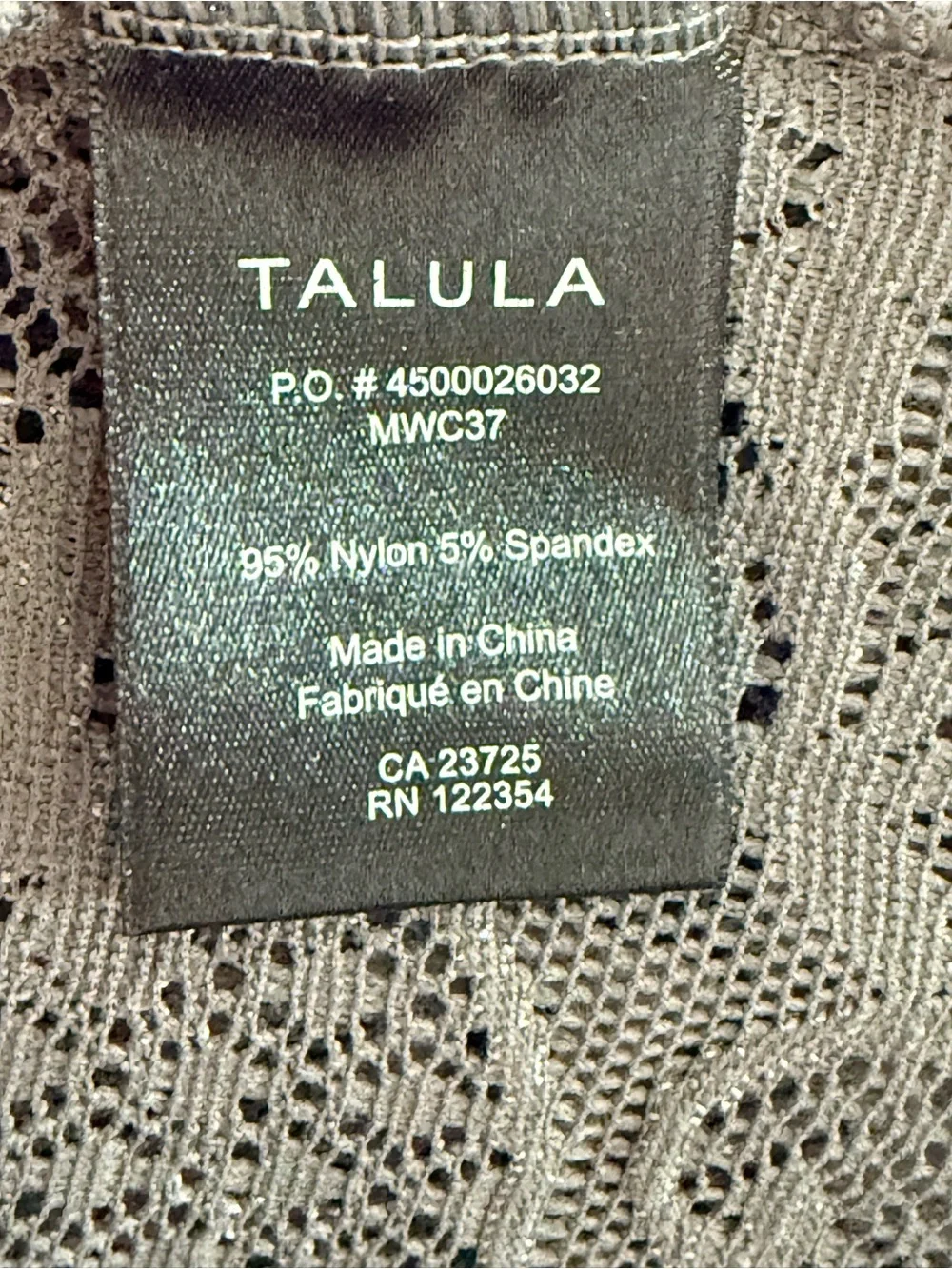 Aritzia Talula Grey Lace Long Sleeve Top Romantic Sheer Y2K - Picture 8 of 9